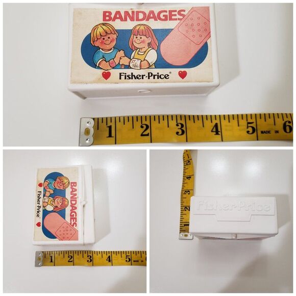 Vintage 1987 Fisher-Price Medical Kit Toy Set - Picture 10 of 16